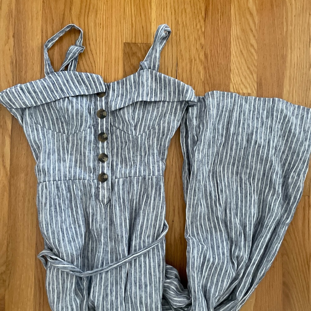 AEO Striped Jumpsuit